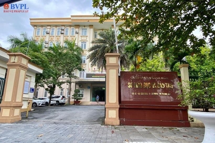 Trụ sở Sở Giáo dục và Đào tạo tỉnh Thanh Hóa, nơi xảy ra vụ án liên quan đến cựu Giám đốc.