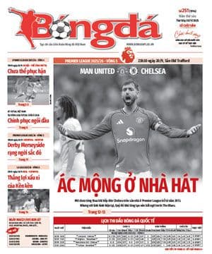 Trang bìa báo bóng đá đề cập đến trận derby Merseyside giữa Liverpool và Everton.