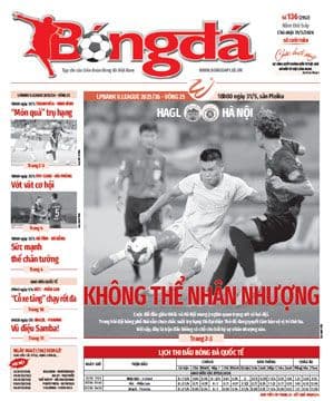 Trang bìa báo bóng đá với tiêu đề 'Không thể nhân nhượng' và lịch thi đấu quốc tế, thể hiện áp lực và tính chất của các trận giao hữu.