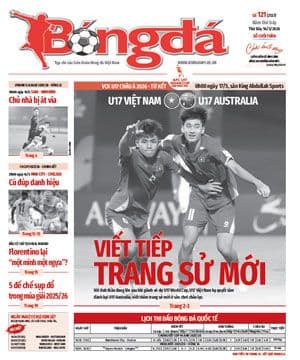 Trang nhất báo bóng đá, thể hiện tin tức và câu chuyện về môn thể thao vua.