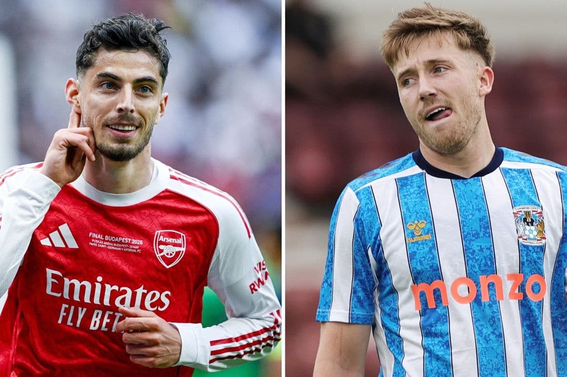 Trận đấu giữa Arsenal và Coventry City, nơi Martinelli bị loại khỏi danh sách đăng ký thi đấu.