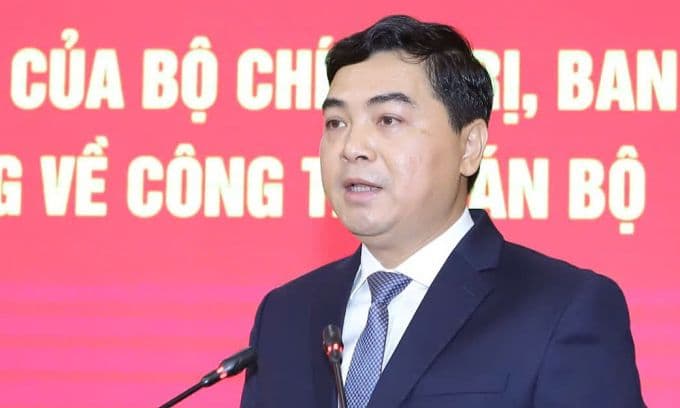 Trưởng Ban Tổ chức Trung ương Lê Minh Hưng phát biểu về phẩm chất lãnh đạo.