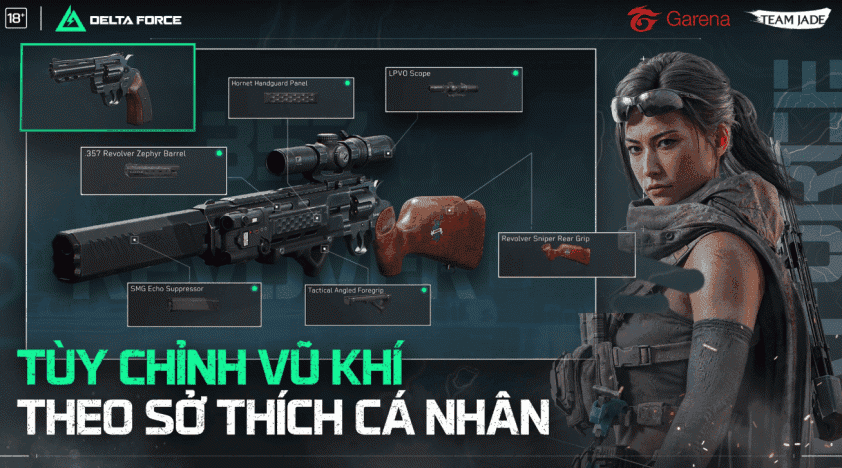 Tùy biến vũ khí chuyên sâu trong Garena Delta Force, cá nhân hóa lối chơi