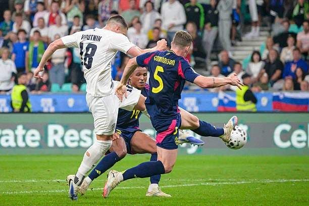 Vipotnik ghi bàn gỡ hòa 2-2 cho Slovenia ở phút 90, định đoạt trận đấu.