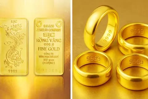 Vàng thỏi và nhẫn, biểu thị dòng vốn đầu cơ dịch chuyển từ vàng sang thị trường cà phê